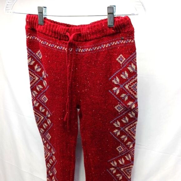 American Eagle Ahh- Mazingle Soft Knit Jogger/Lounger Pants Juniors S/P/CH. Red. - Picture 2 of 10